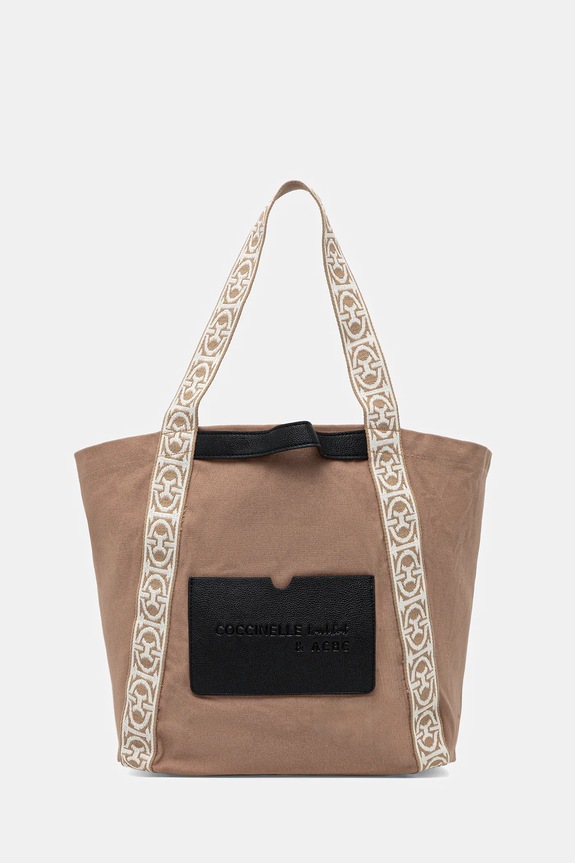 Coccinelle pamut táska C-BOUNCE CANVAS textil zöld SXG.11.01.01