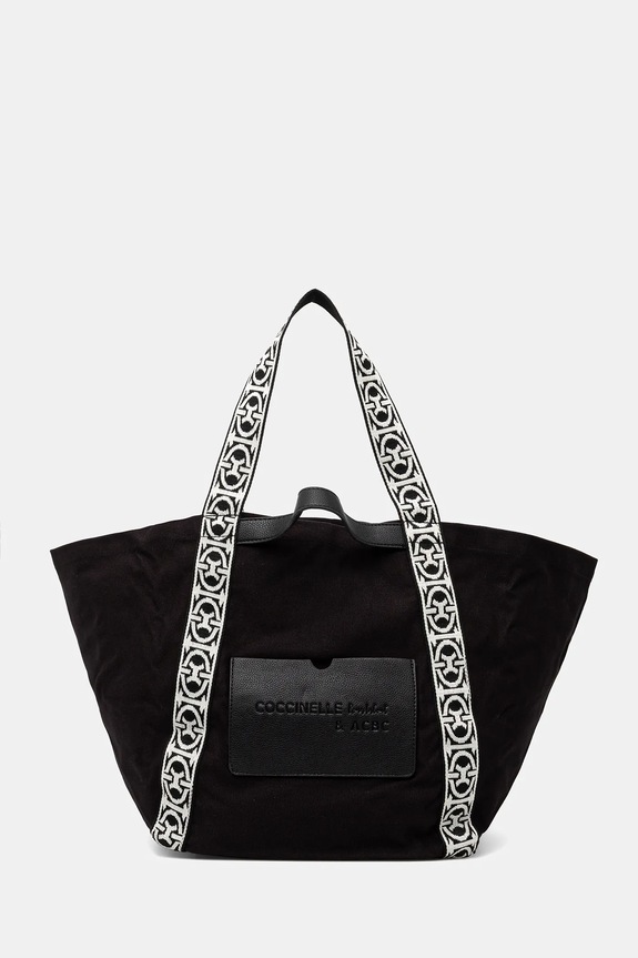 Coccinelle pamut táska C-BOUNCE CANVAS textil fekete SXG.11.01.01