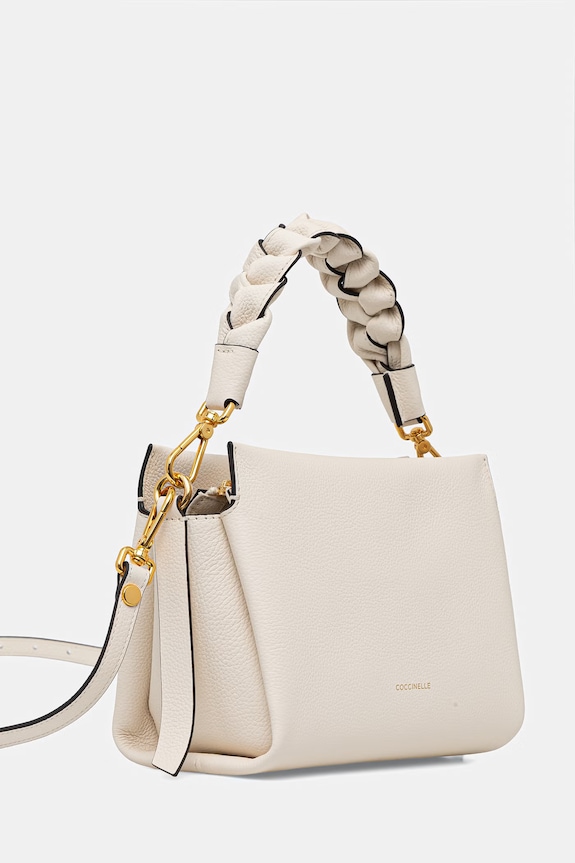 Τσάντα Coccinelle BOHEME GRANA DOUBLE M50.58.01.01 μπεζ SS26