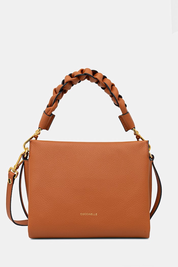 Τσάντα Coccinelle BOHEME GRANA DOUBLE πορτοκαλί M50.58.01.01