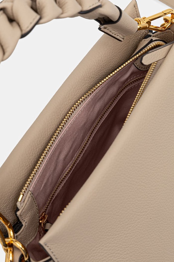 Τσάντα Coccinelle BOHEME GRANA DOUBLE M50.58.01.01 μπεζ