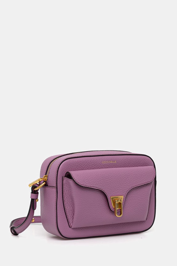 Coccinelle crossbody torba ženska kožna COCCINELLE BEAT SOFT MF6.15.02.01 ljubičasta SS26