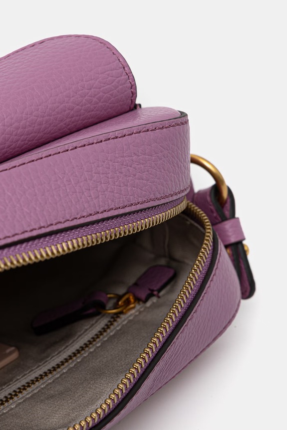 Coccinelle crossbody torba ženska kožna COCCINELLE BEAT SOFT MF6.15.02.01 ljubičasta