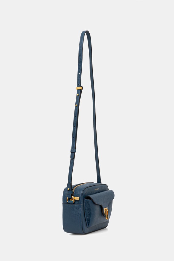 Coccinelle crossbody torba za žene kožna COCCINELLE BEAT SOFT MF6.15.02.01 plava SS26
