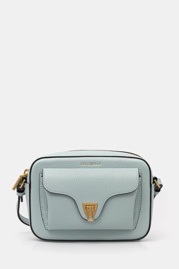 Coccinelle crossbody torba ženska kožna COCCINELLE BEAT SOFT tirkizna MF6.55.04.01
