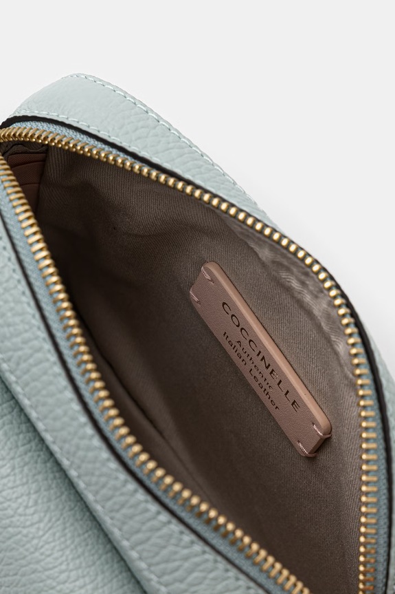 Coccinelle crossbody torba ženska kožna COCCINELLE BEAT SOFT MF6.55.04.01 tirkizna