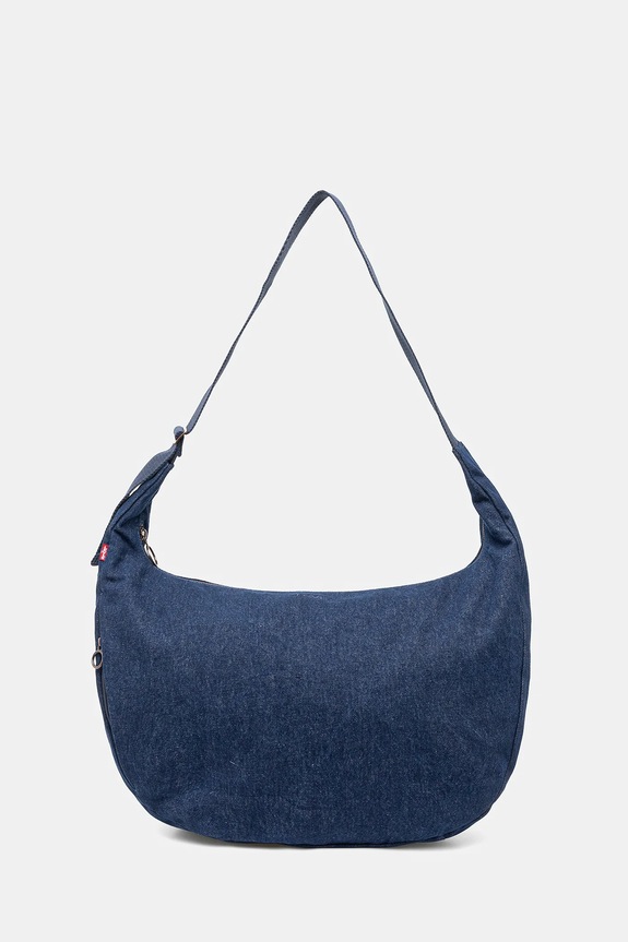 Bavlnená taška Levi's jednofarebný tmavomodrá 002H2.0000