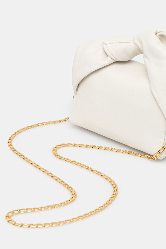 Accessories JW Anderson leather handbag Bow Small Twister HB0698.LA0355 white