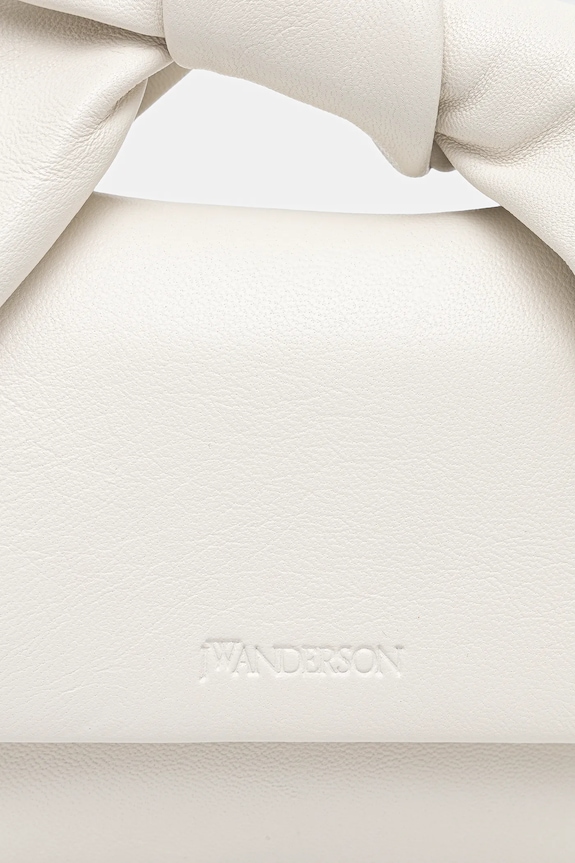 JW Anderson leather handbag Bow Small Twister white HB0698.LA0355