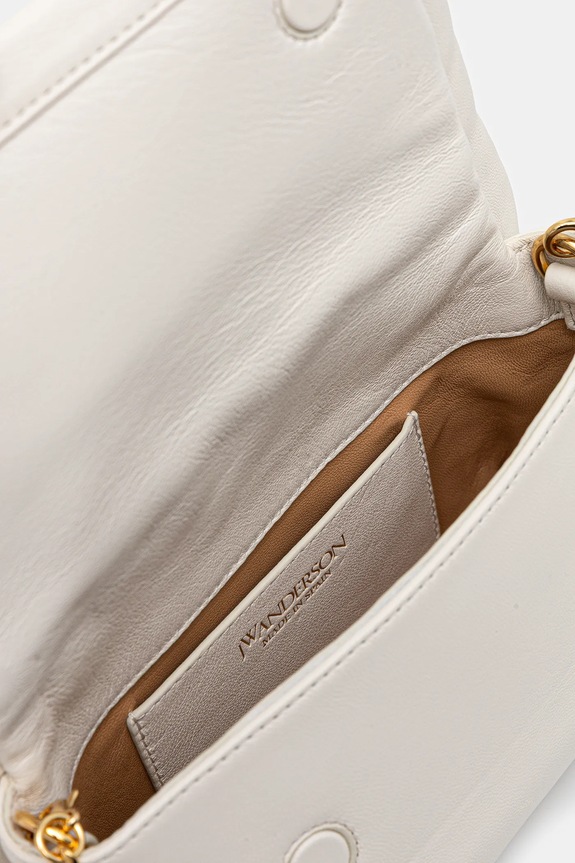 JW Anderson leather handbag Bow Small Twister HB0698.LA0355 white