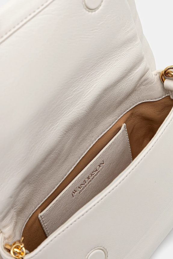 JW Anderson leather handbag Bow Small Twister HB0698.LA0355 white