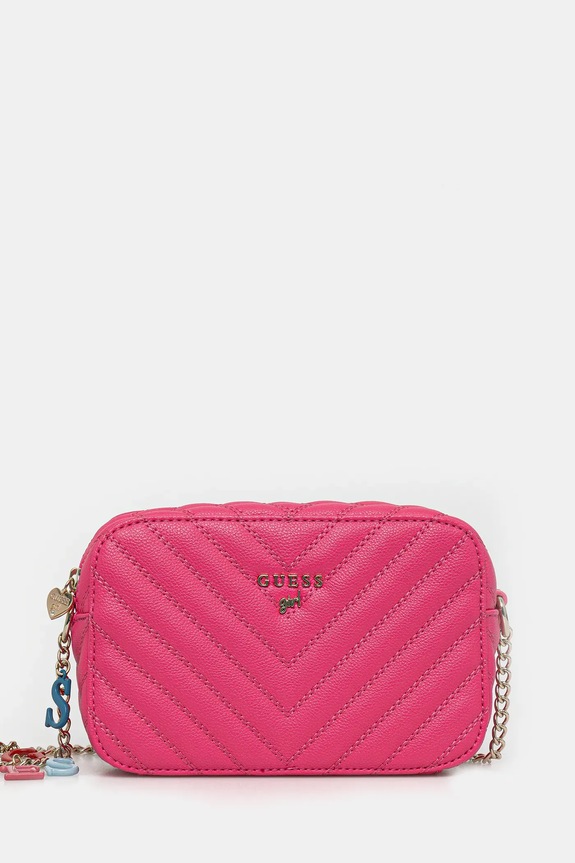 Παιδική τσάντα Guess απομίμηση λείου δέρματος ροζ J4GZ23.WFZL0.PPYA
