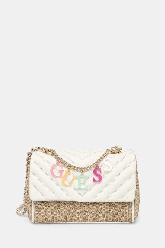 Guess torebka Girl aplikacja beżowy J5GZ10.WH860.PPYA