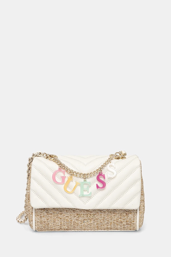 Guess torebka Girl aplikacja beżowy J5GZ10.WH860.PPYA