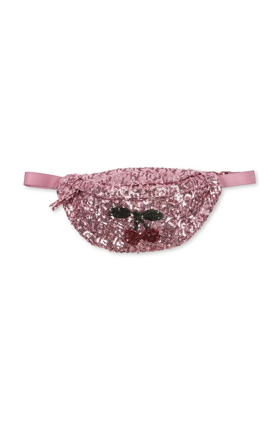 Konges Sløjd nerka dziecięca SEQUIN BUMBAG aplikacja różowy KS102391