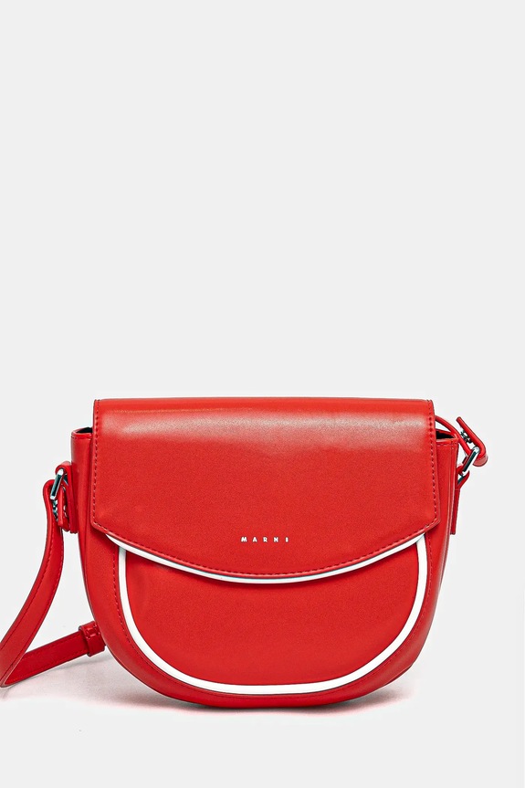 Παιδική τσάντα Marni MW94F SMILE BAG BAGS απομίμηση λείου δέρματος κόκκινο M01476