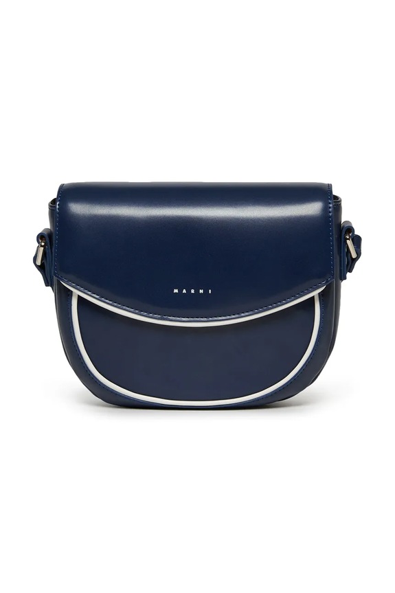 Παιδική τσάντα Marni MW94F SMILE BAG BAGS απομίμηση λείου δέρματος σκούρο μπλε M01476