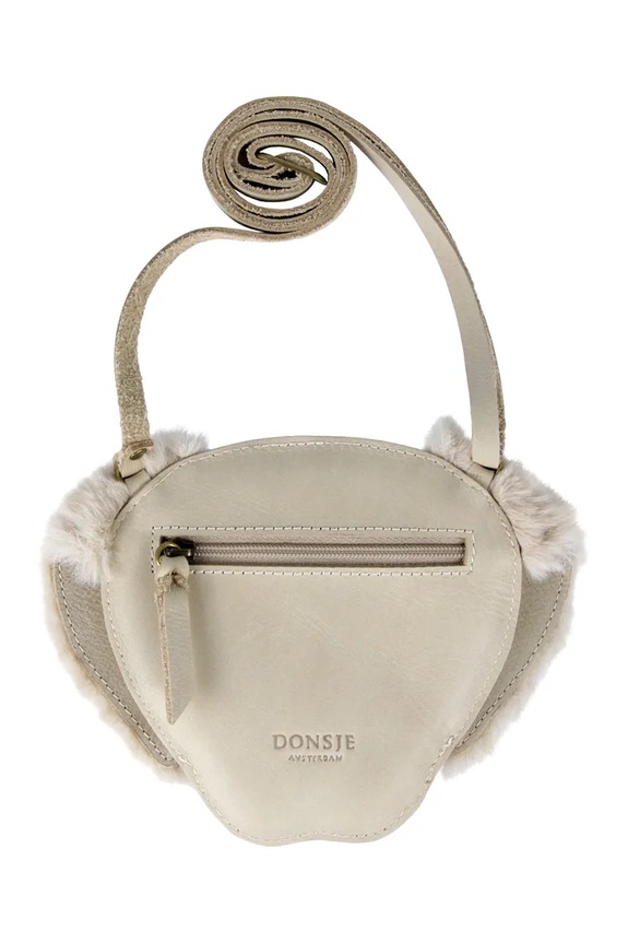 Detská kožená kabelka Donsje Britta Exclusive Purse Golden Retriever biela 5002034