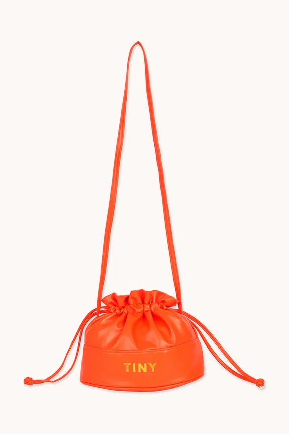 Dječja torba Tinycottons SOLID BUCKET BAG SS25.388 narančasta SS25