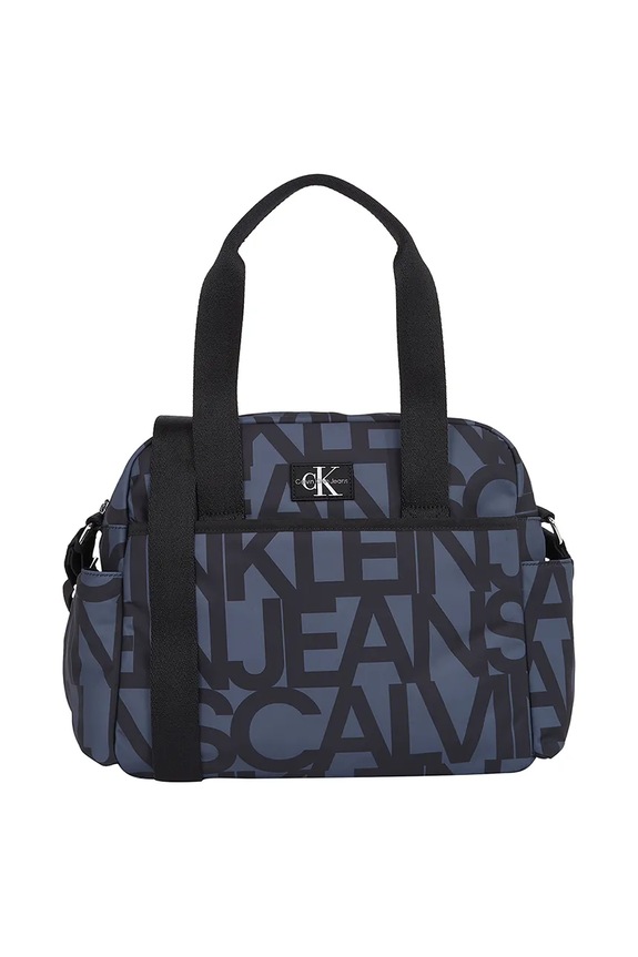 Taška na kočárek Calvin Klein Jeans vzorovaný černá IU0IU00708.PPYA
