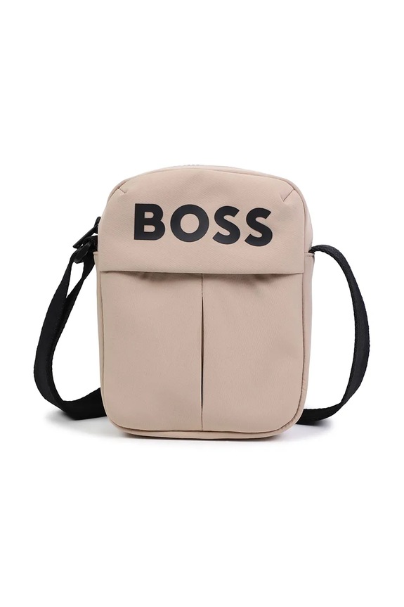 BOSS gyerek táska textil bézs J52265