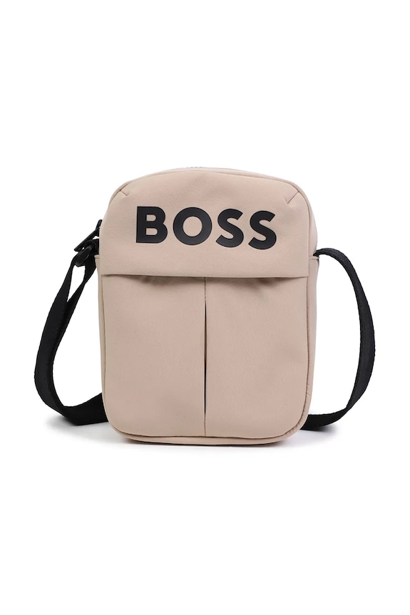 BOSS gyerek táska textil bézs J52265