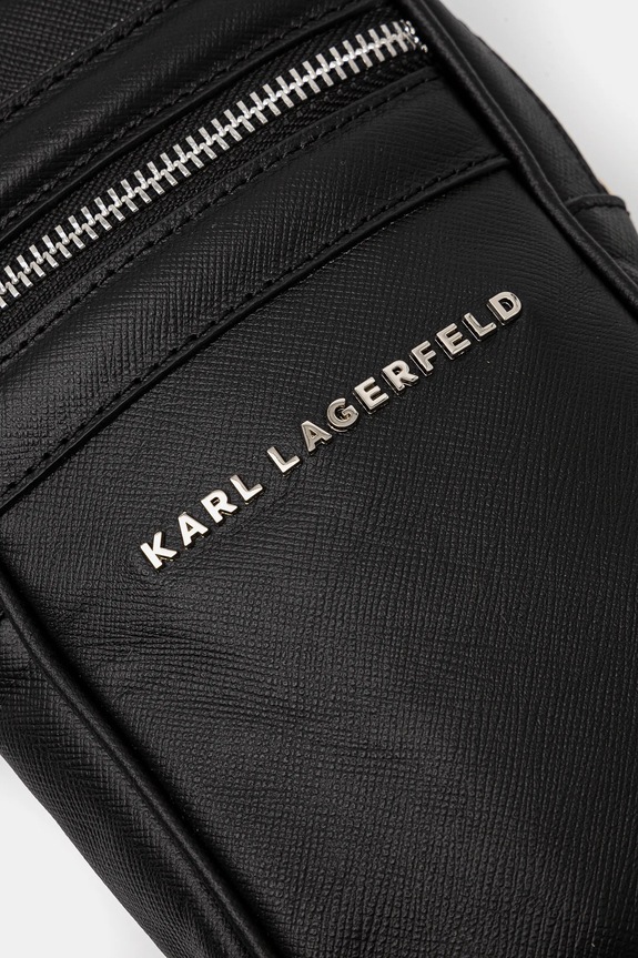 Karl Lagerfeld bőr oldaltáska fekete 551455.815922