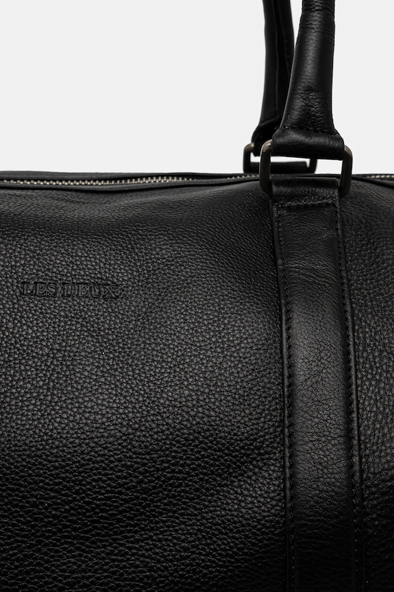 Les Deux torba skórzana Leather czarny LDM940064