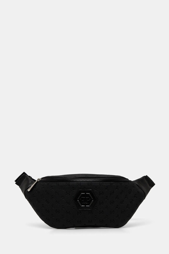 Philipp Plein nerka skóra licowa czarny SAEA.MBA1454.PTE120N