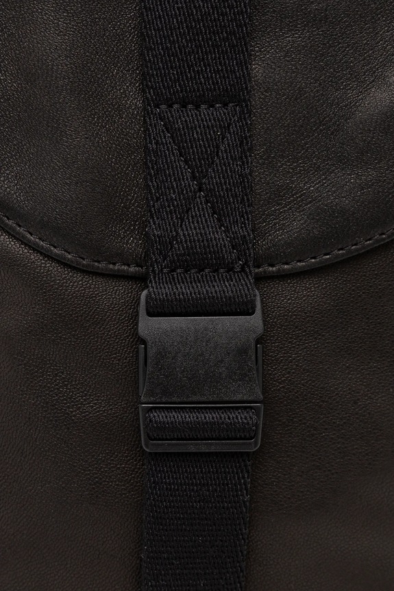 Kožená taška AllSaints JUAN černá M145XB