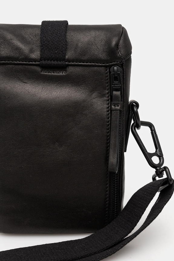 Kožená taška AllSaints JUAN M145XB černá