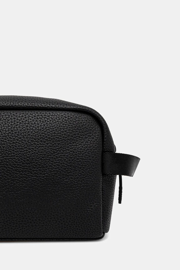 HUGO Νεσεσέρ ανδρικό από απομίμηση δέρματος μαύρο 50535686