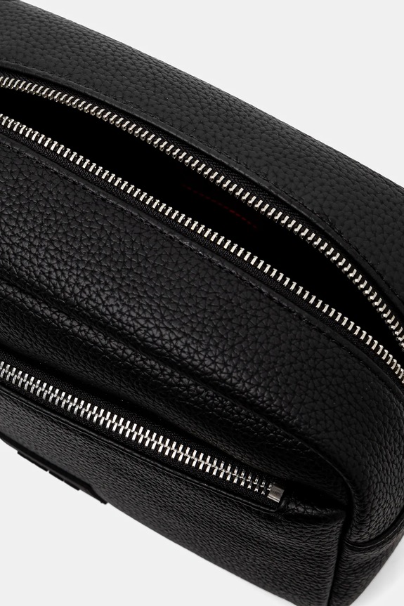 HUGO Νεσεσέρ ανδρικό από απομίμηση δέρματος 50535686 μαύρο