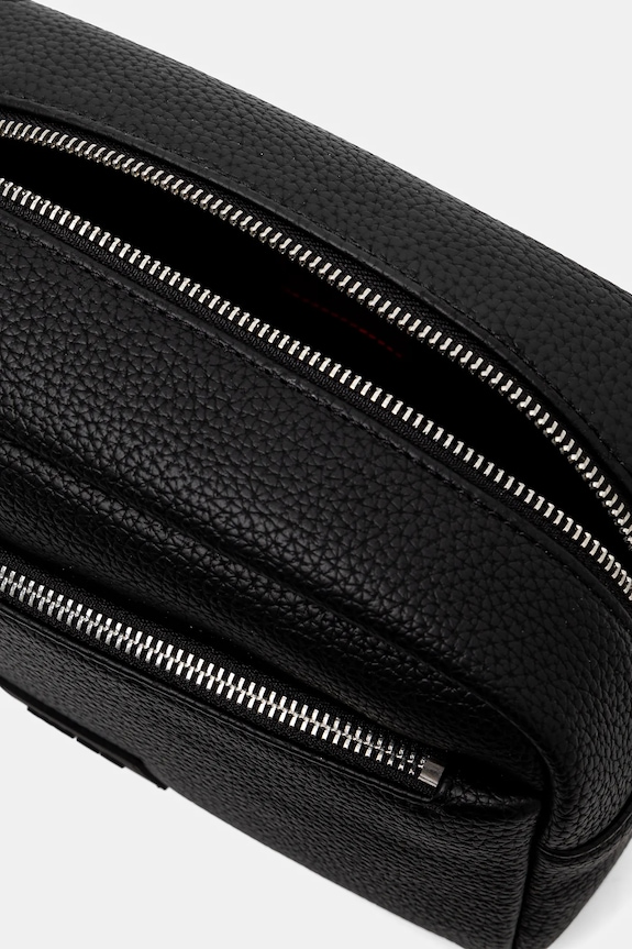 HUGO Νεσεσέρ ανδρικό από απομίμηση δέρματος 50535686 μαύρο