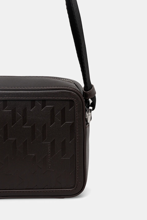 Δερμάτινο φακελάκι Karl Lagerfeld K/LOOM καφέ A1M30067