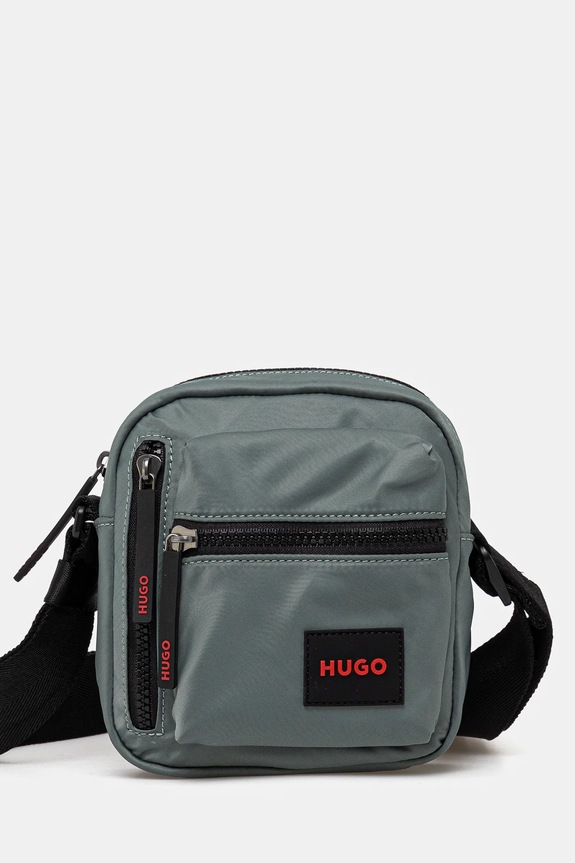 Ledvinka HUGO hladký zelená 50535643