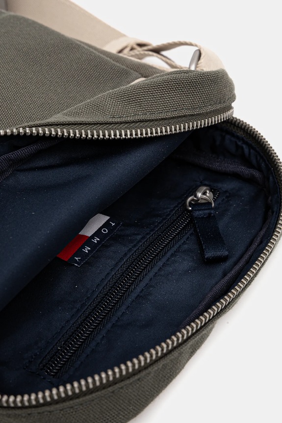 Torbica za okoli pasu Tommy Jeans AM0AM13277 zelena