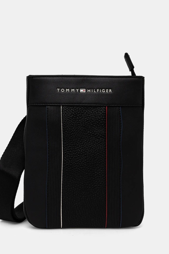 Tommy Hilfiger saszetka nie mieści A4 czarny AM0AM13112