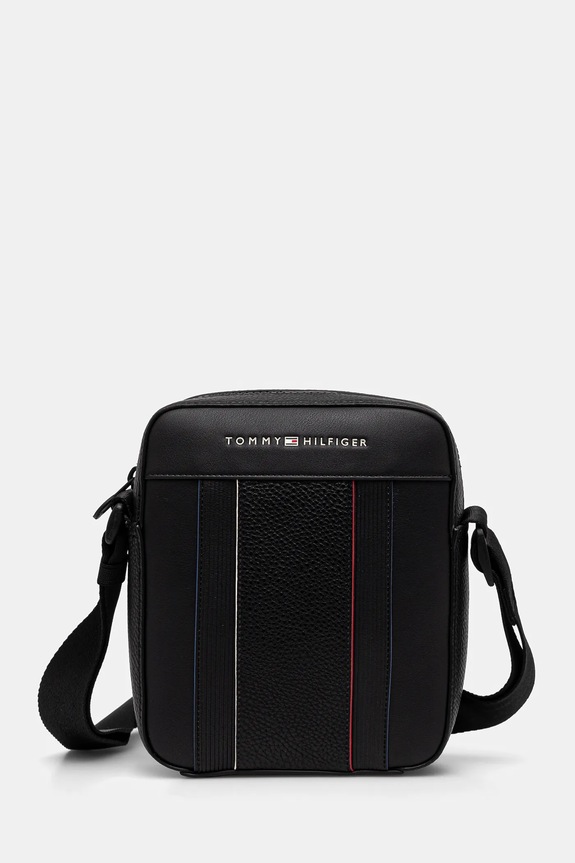 Tommy Hilfiger borsetă nu incape in A4 negru AM0AM13300