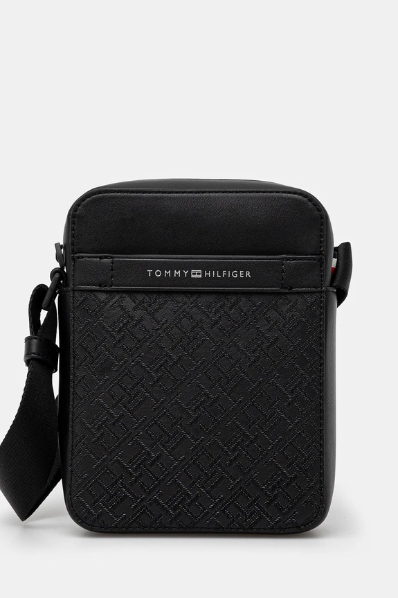 Σακίδιο Tommy Hilfiger συνθετικό μαύρο AM0AM13307