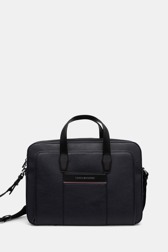 Τσάντα Tommy Hilfiger συνθετικό σκούρο μπλε AM0AM13095