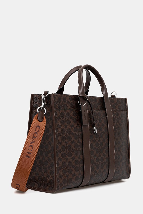 Coach geantă Wesley Tote 42 x 31,5 x 14,5 cm CY772 maro AW25