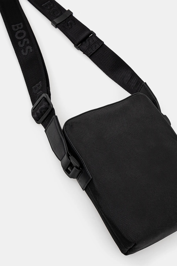Αξεσουάρ BOSS φάκελος που φοριέται στον ώμο ανδρικός Ray_N_NS Zip 50536169 μαύρο