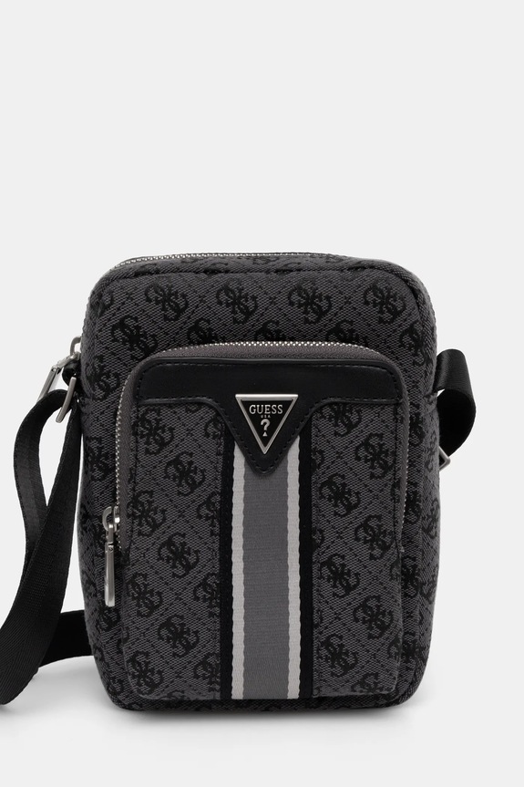 Torba Guess MILANO imitacija zrnate kože crna HMMIST.P5163