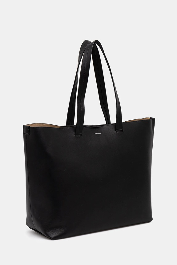 Doplňky Kožená taška Calvin Klein 17 x 40 x 18 cm K50K512894 černá