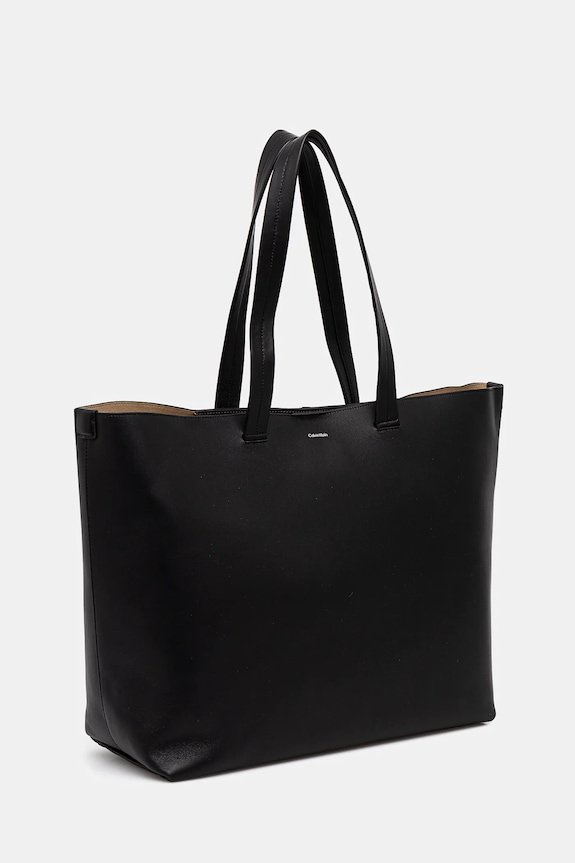 Doplňky Kožená taška Calvin Klein 17 x 40 x 18 cm K50K512894 černá
