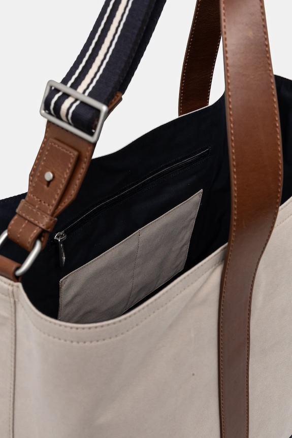 Tommy Hilfiger torba 42,5 x 40,5 x 24,5 cm beżowy AM0AM13368