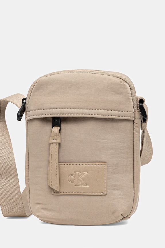 Calvin Klein Jeans saszetka nie mieści A4 zielony LV04G3089G