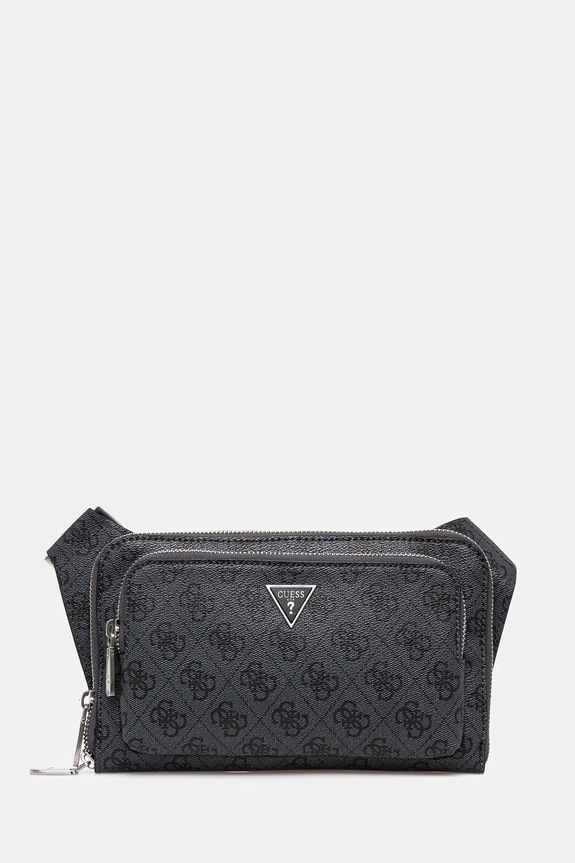 Τσάντα φάκελος Guess MILANO απομίμηση λείου δέρματος μαύρο HMMILO.P5214