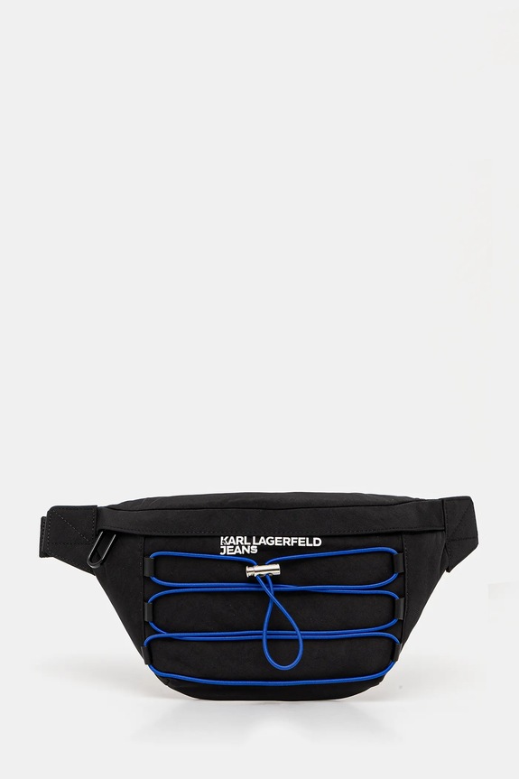 Сумка на пояс Karl Lagerfeld Jeans аппликация чёрный A2M30115
